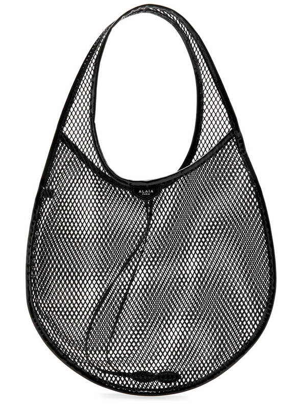 Photo: Alaïa One Piece Medium Mesh Tote - Black - One Size
