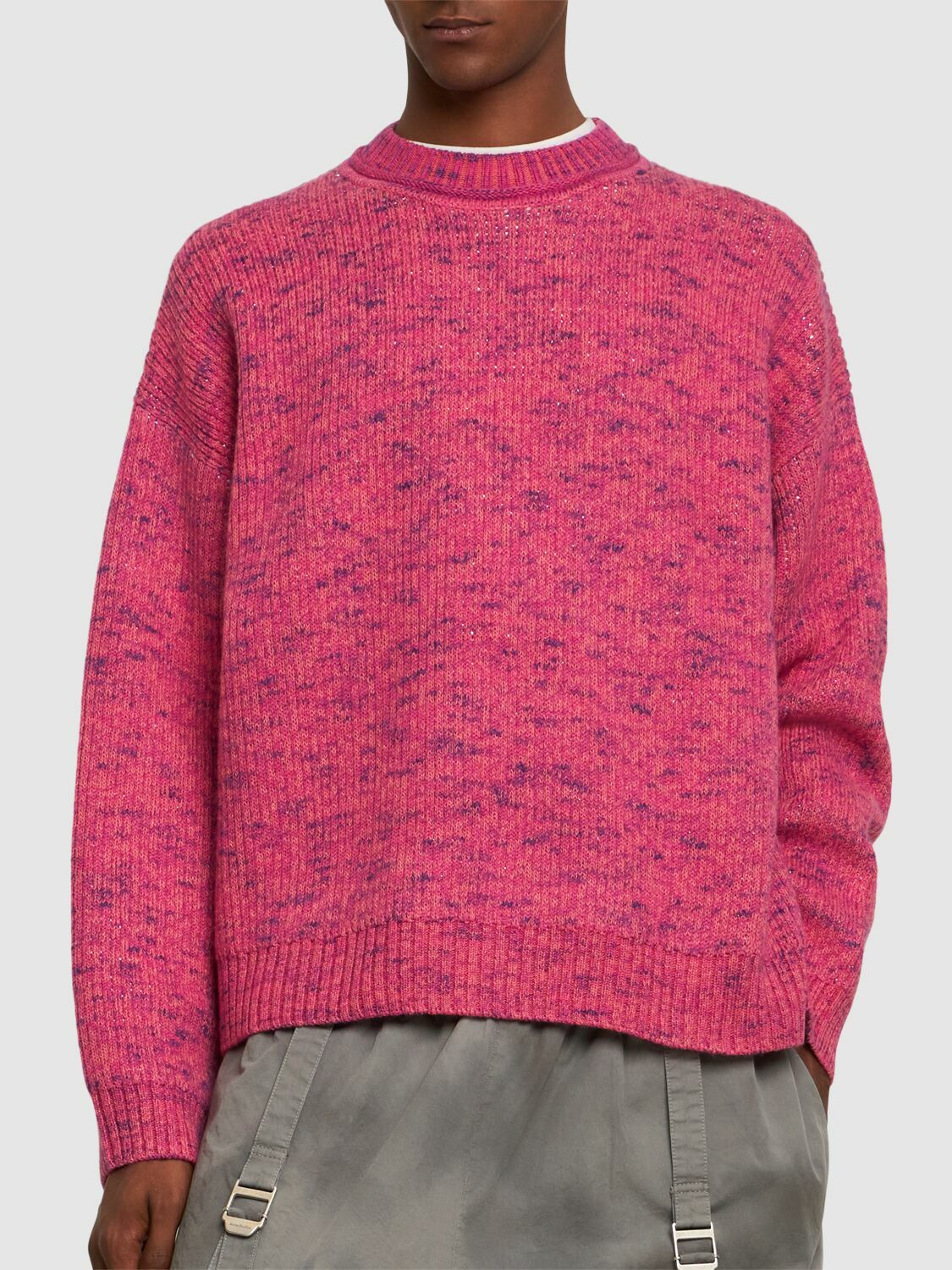 Acne Studios ピンクハートプリントセーター