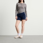 Adidas Women's Firebird Short in Night Indigo/White