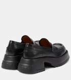 Marni Leather platform loafers