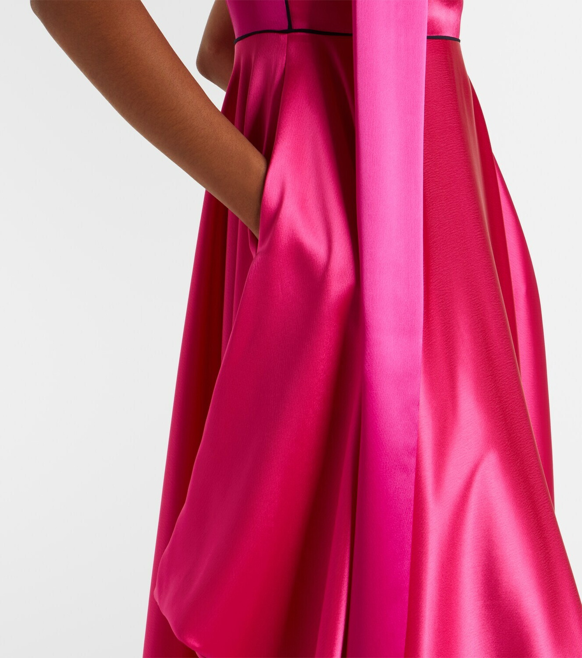 Roksanda Aela scarf-detail satin gown