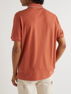 Brunello Cucinelli - Cotton-Piqué Polo Shirt - Orange