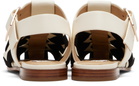 Gabriela Hearst Black & Off-White Willow Sandals