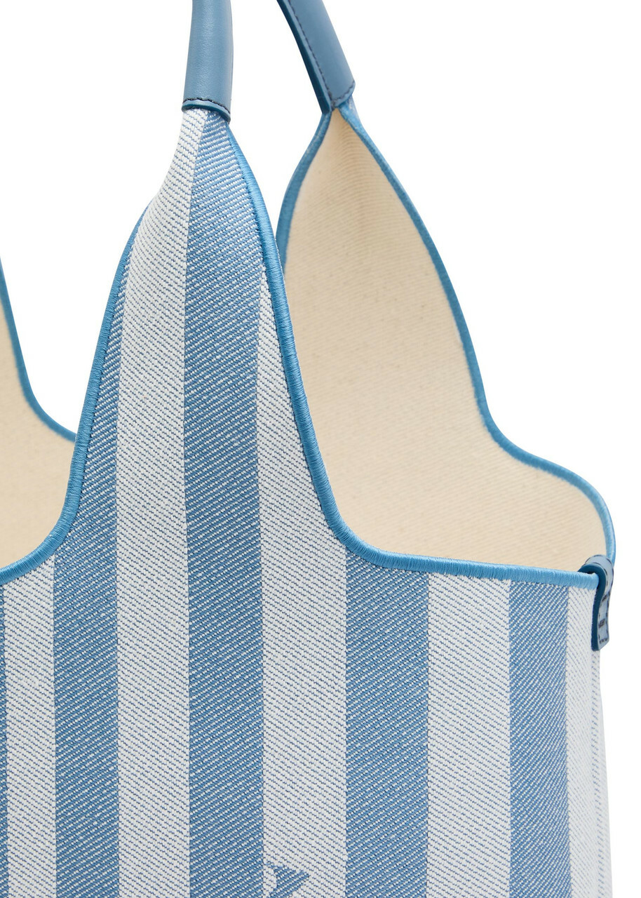 Chloe Stripy East-west Canvas Tote bag - Blue - One Size