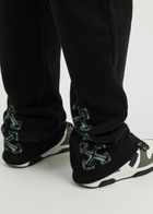 Off-white Arrow Logo Cotton Sweatpants Black