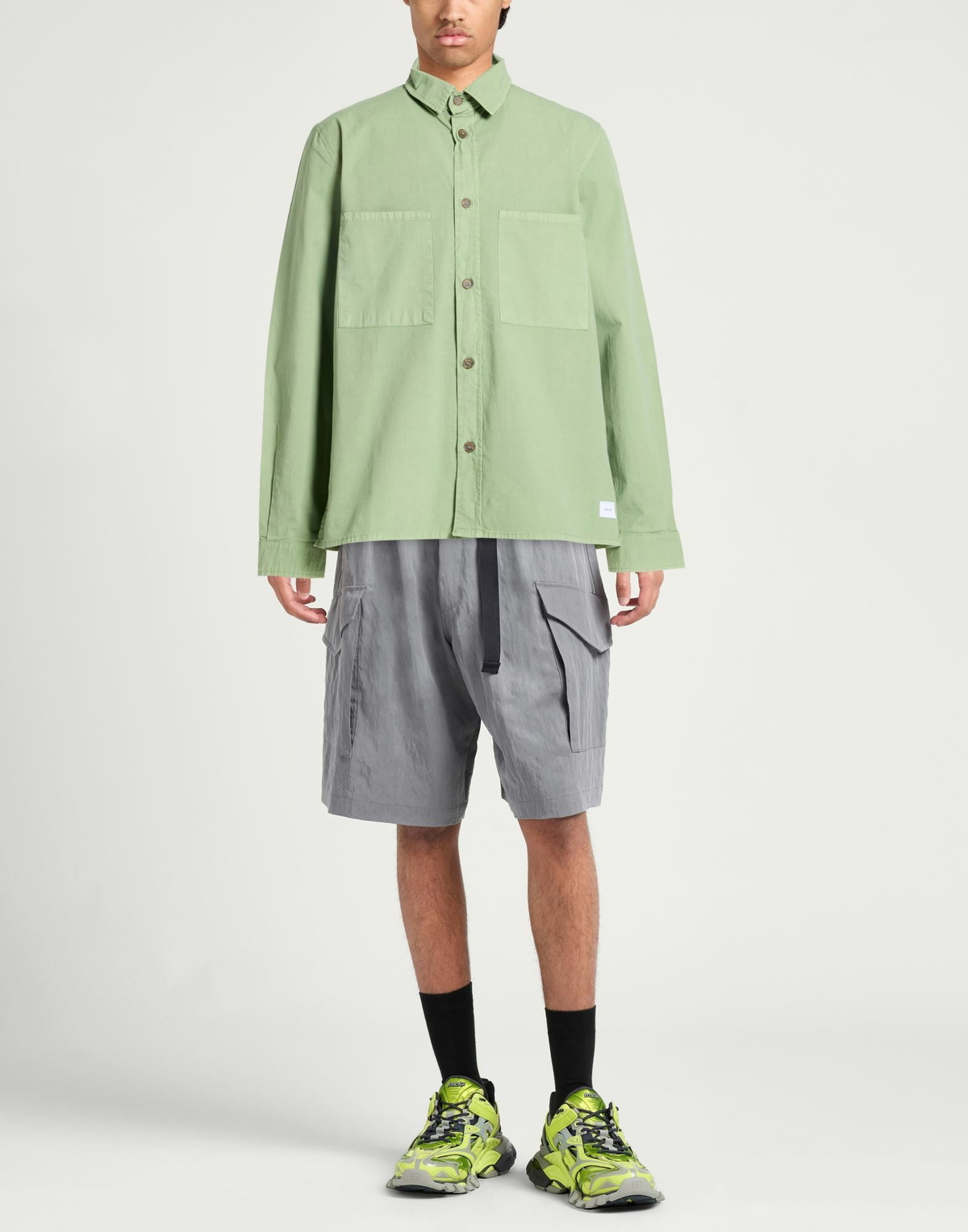 Shoe Mens Shirt in Sage green