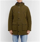 NN07 - Ari Peached Twill PrimaLoft Hooded Parka with Detachable Shell Liner - Green