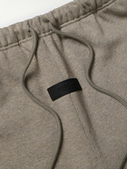 FEAR OF GOD ESSENTIALS - Logo-Appliquéd Cotton-Blend Jersey Sweatpants - Gray