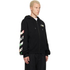 Off-White Black Industrial Arrow Regular Zip Hoodie