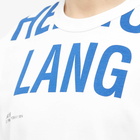 Helmut Lang Men's Cut Off Logo T-Shirt in White