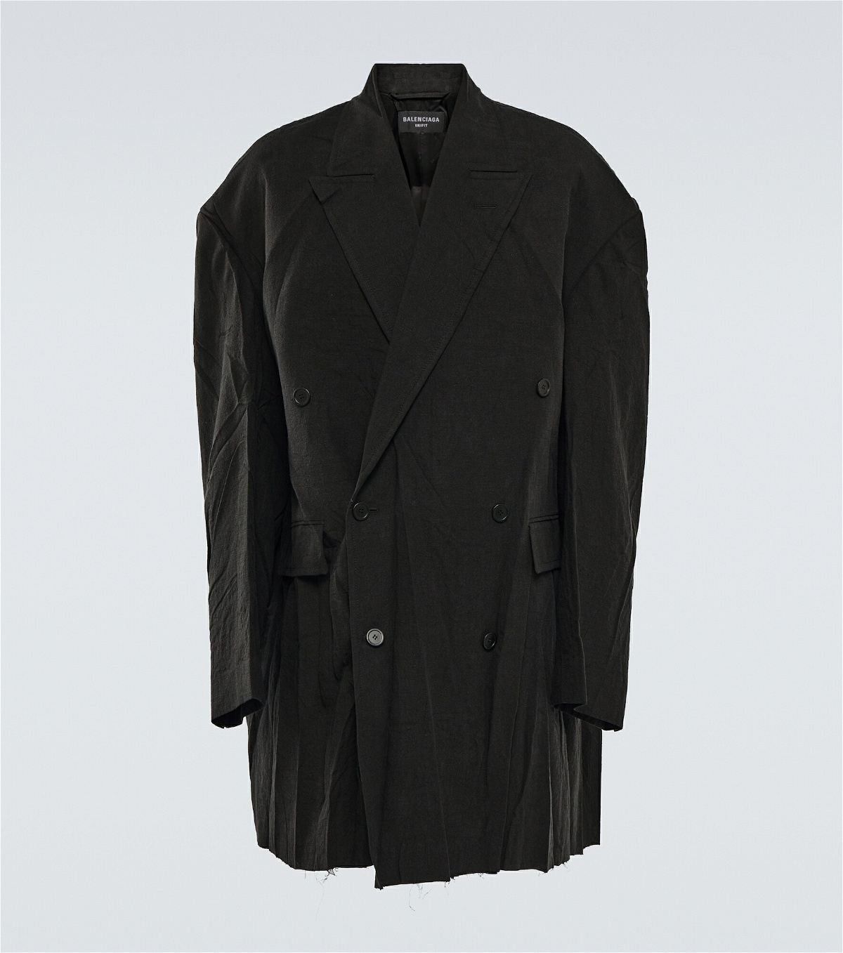 Balenciaga - Oversized linen coat Balenciaga