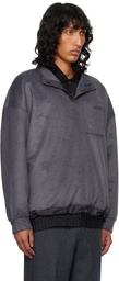 WOOYOUNGMI Gray Brushed Sweatshirt