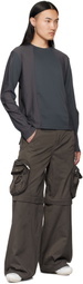 FFFPOSTALSERVICE Gray Diffraction Convertible Cargo Pants