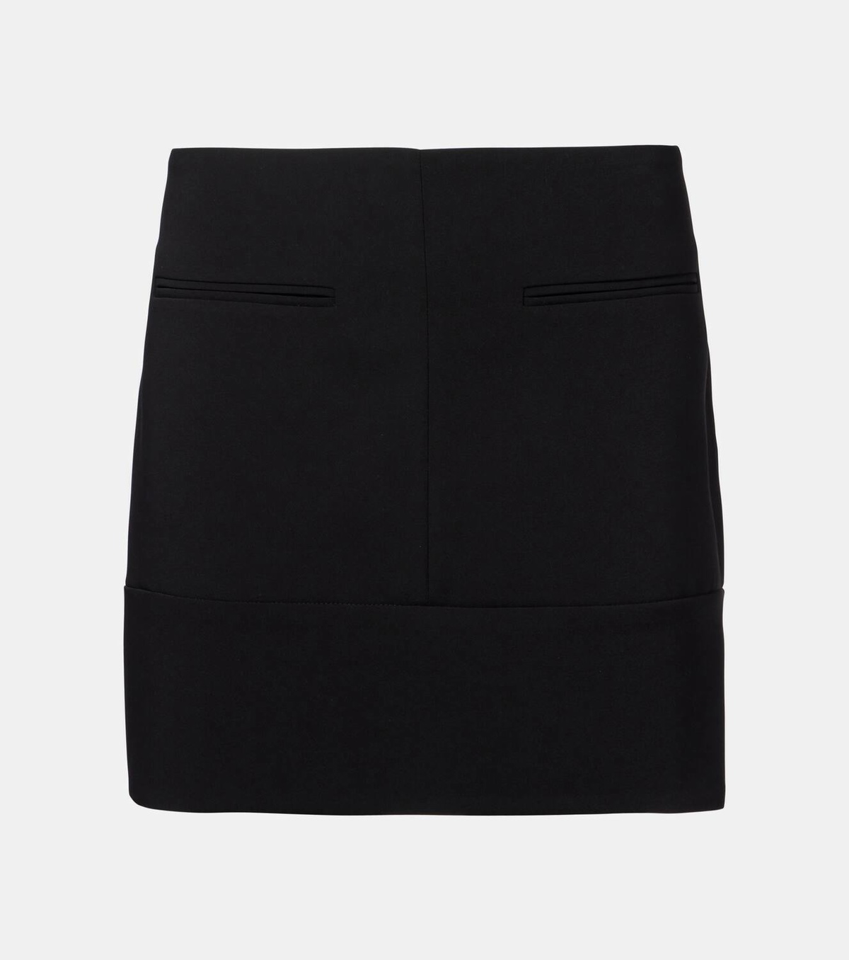 Courrèges Belted crêpe miniskirt