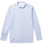 Officine Generale - Piped Cotton Shirt - Men - Sky blue