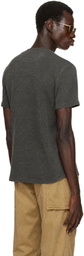 RRL Brown Button Placket Henley