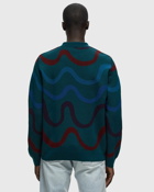 By Parra Colored Soundwave Knitted Polo Pullover Green - Mens - Pullovers