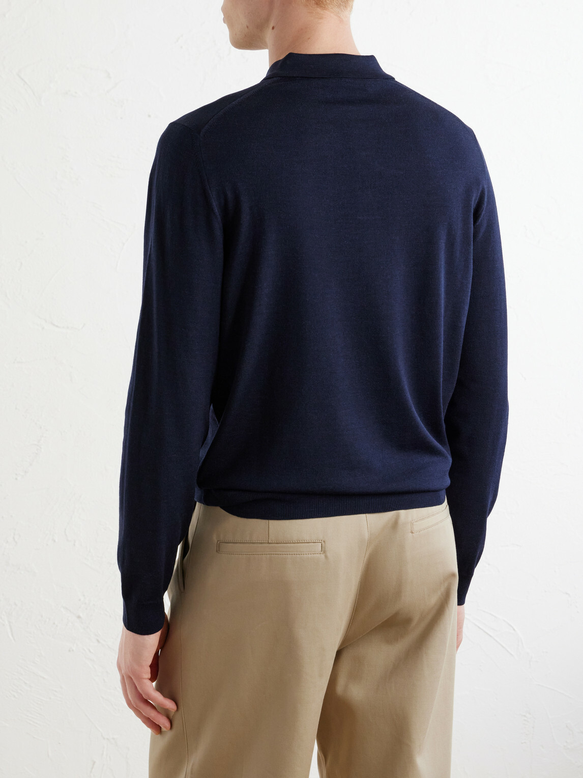 Slowear - Slim-Fit Flexwool Polo Shirt - Blue