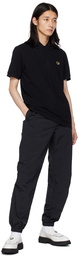 Fred Perry Black Elasticized Trousers