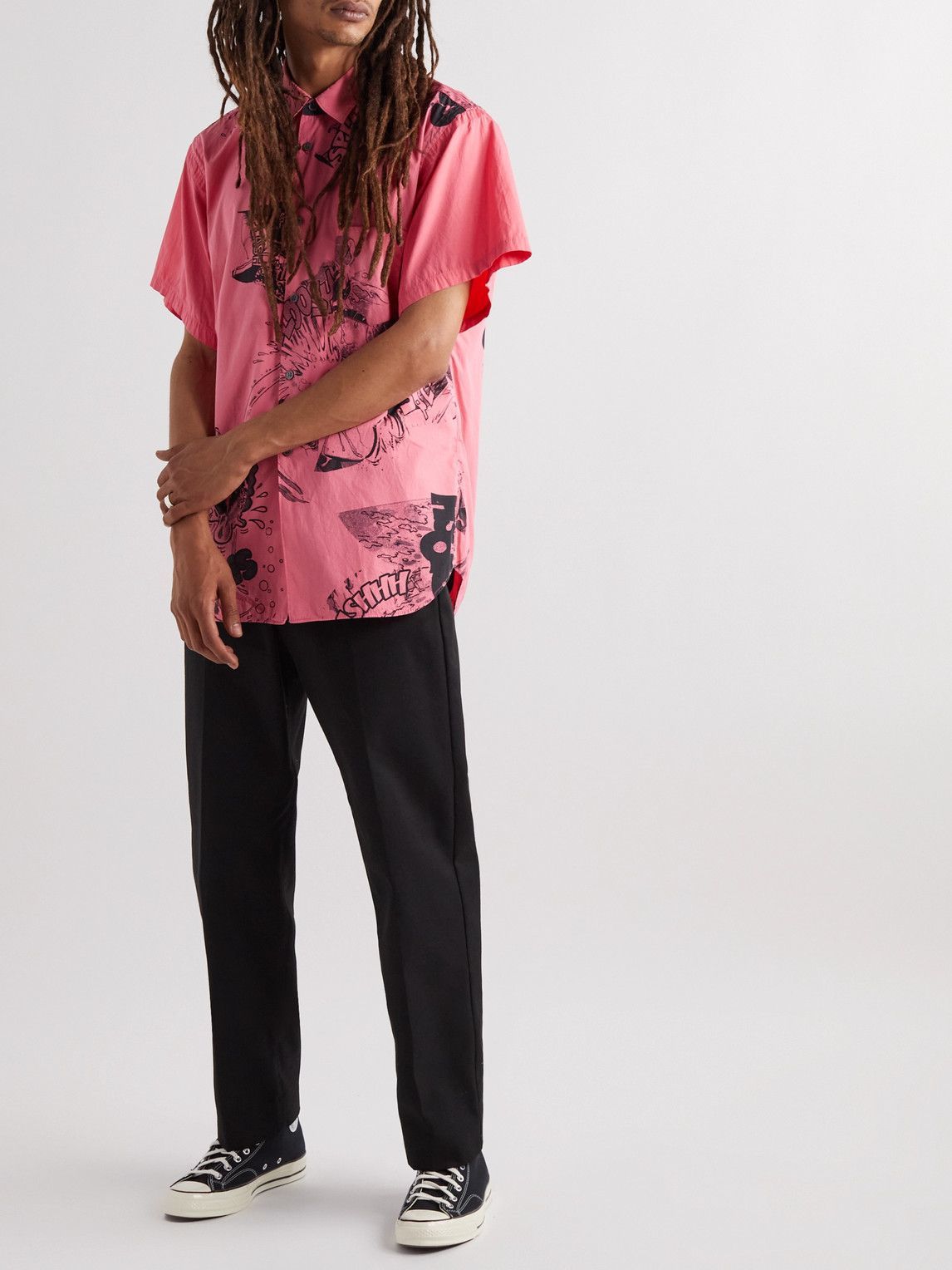 Comme des Garçons SHIRT - Christian Marclay Printed Cotton-Poplin
