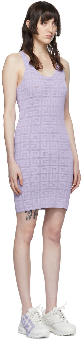 givenchy purple dress Givenchy Purple 4G Mini Dress Givenchy