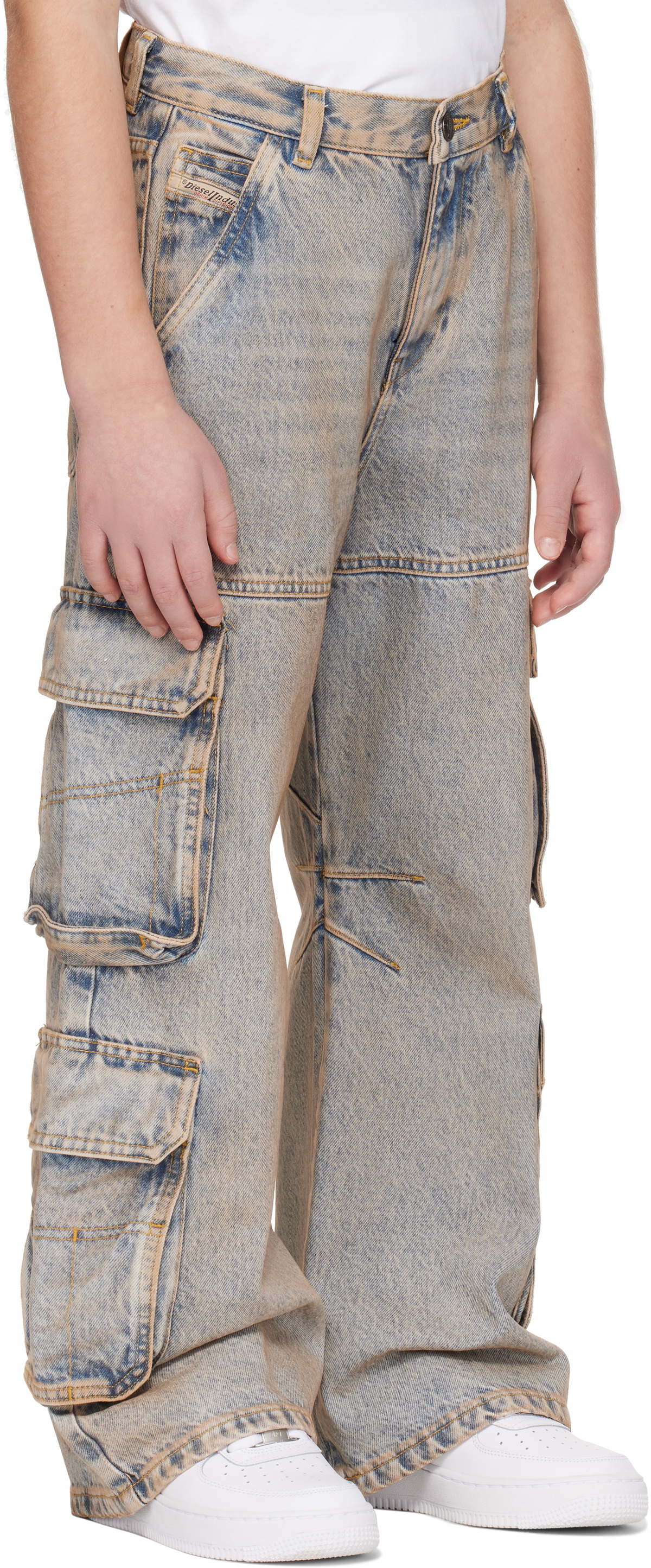 Diesel Kids Blue D-Argjx-Cargo-J Jeans