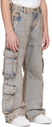 Diesel Kids Blue D-Argjx-Cargo-J Jeans