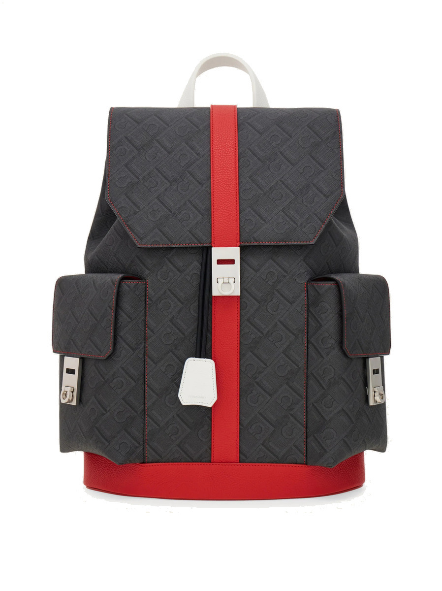 NO/FAITH STUDIOS Black Denim Multipocket Bag