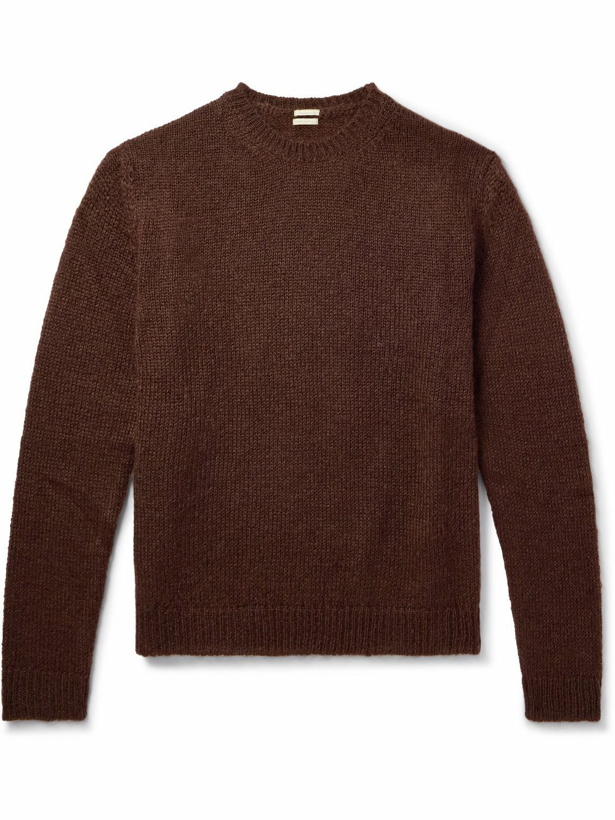 Photo: Massimo Alba - Alder Mohair and Silk-Blend Sweater - Brown