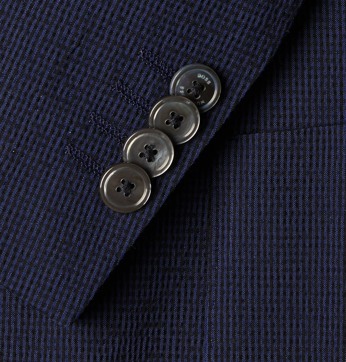 Hugo Boss - Nold Slim-Fit Unstructured Checked Cotton-Blend Seersucker Blazer - Blue