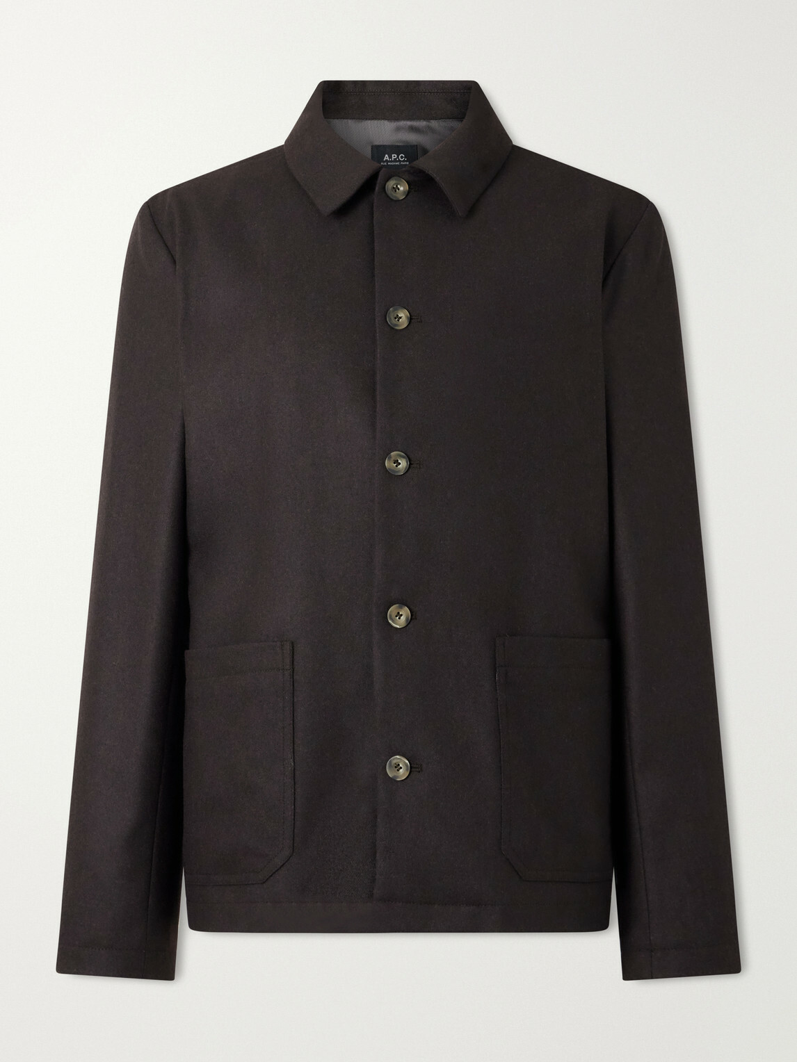 A.P.C. - Brest Wool-Blend Twill Blouson Jacket - Brown
