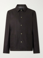 A.P.C. - Brest Wool-Blend Twill Blouson Jacket - Brown