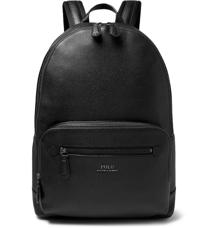 Photo: Polo Ralph Lauren - Full-Grain Leather Backpack - Black