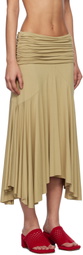 Gimaguas Beige Fortuna Midi Skirt