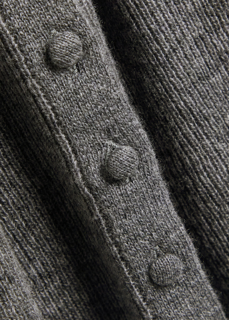 Citizens OF Humanity Tabitha Ribbed Wool and Cashmere-blend Cardigan Charcoal