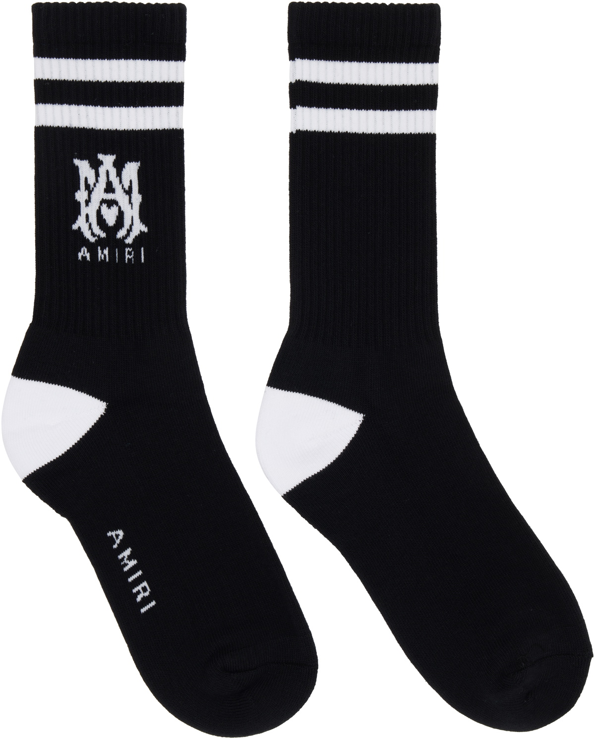 AMIRI Black 'MA' Core Logo Socks