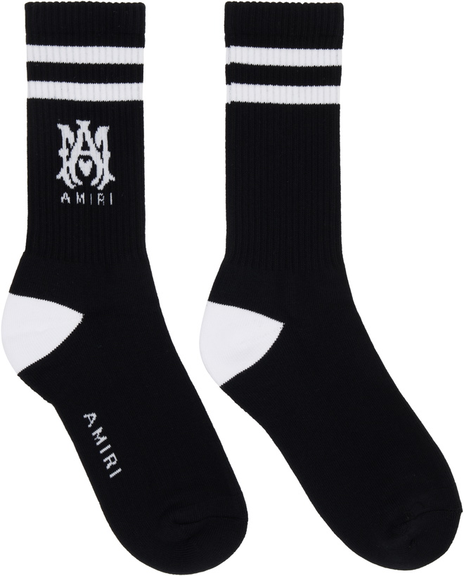Photo: AMIRI Black 'MA' Core Logo Socks