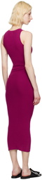LESET Pink Grace Sleeveless Midi Dress