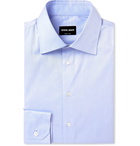 Giorgio Armani - Light-Blue Cotton Shirt - Blue