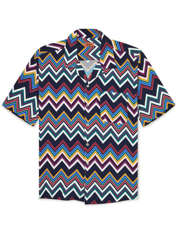 Photo: Missoni - Convertible-Collar Printed Woven Shirt - Multi