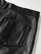 Rick Owens - Geth Straight-Leg Oiled-Leather Jeans - Black