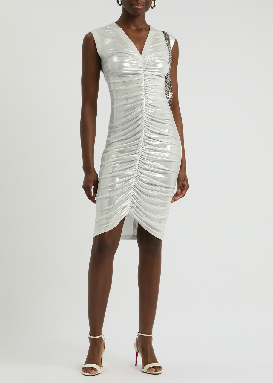 wrap halter mini dress Cierra Wrap Halter Mini Dress – VICI main image 1