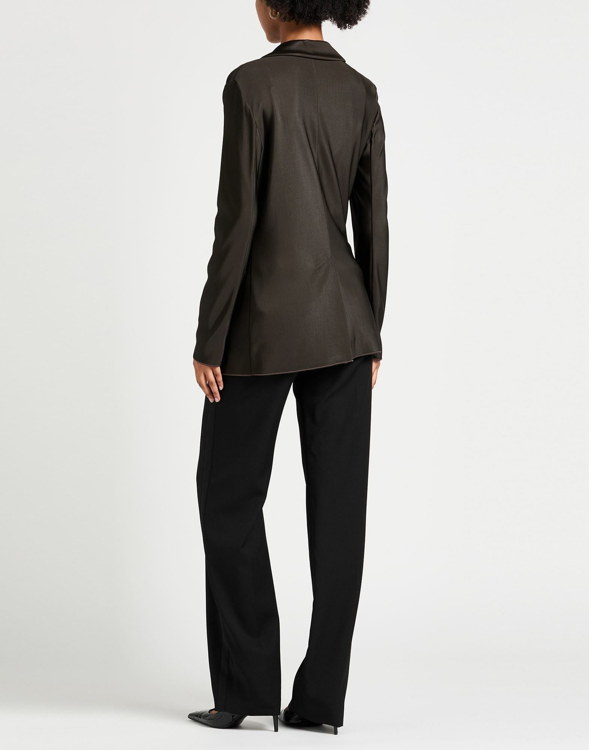 Giorgio Armani Womens Blazer Dark in Brown
