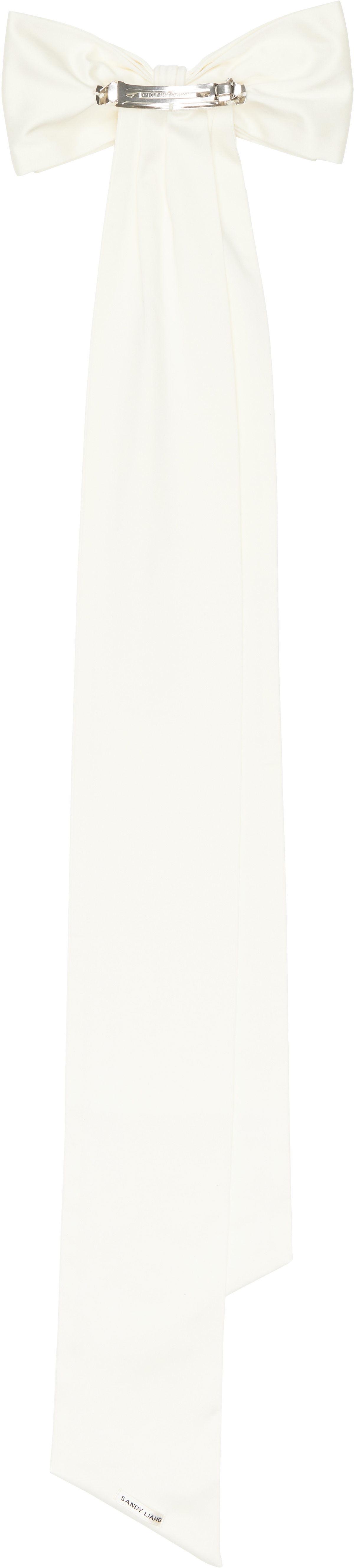 Sandy Liang SSENSE Exclusive Bridal Capsule Palermo Bow Barrette