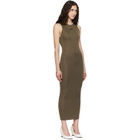 Fear of God ESSENTIALS Khaki Soft Rib Racerback Midi Dress