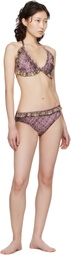 Anna Sui Purple Satin Bikini