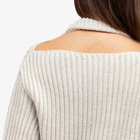 Botter Women's Ribbed Knit Jumper in Beige