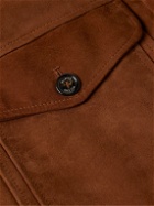 Valstar - Montana Shearling-Trimmed Padded Suede Down Jacket - Brown