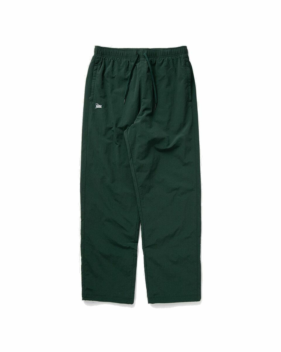Photo: Patta Basic M2 Nylon Track Pants Green - Mens - Track Pants