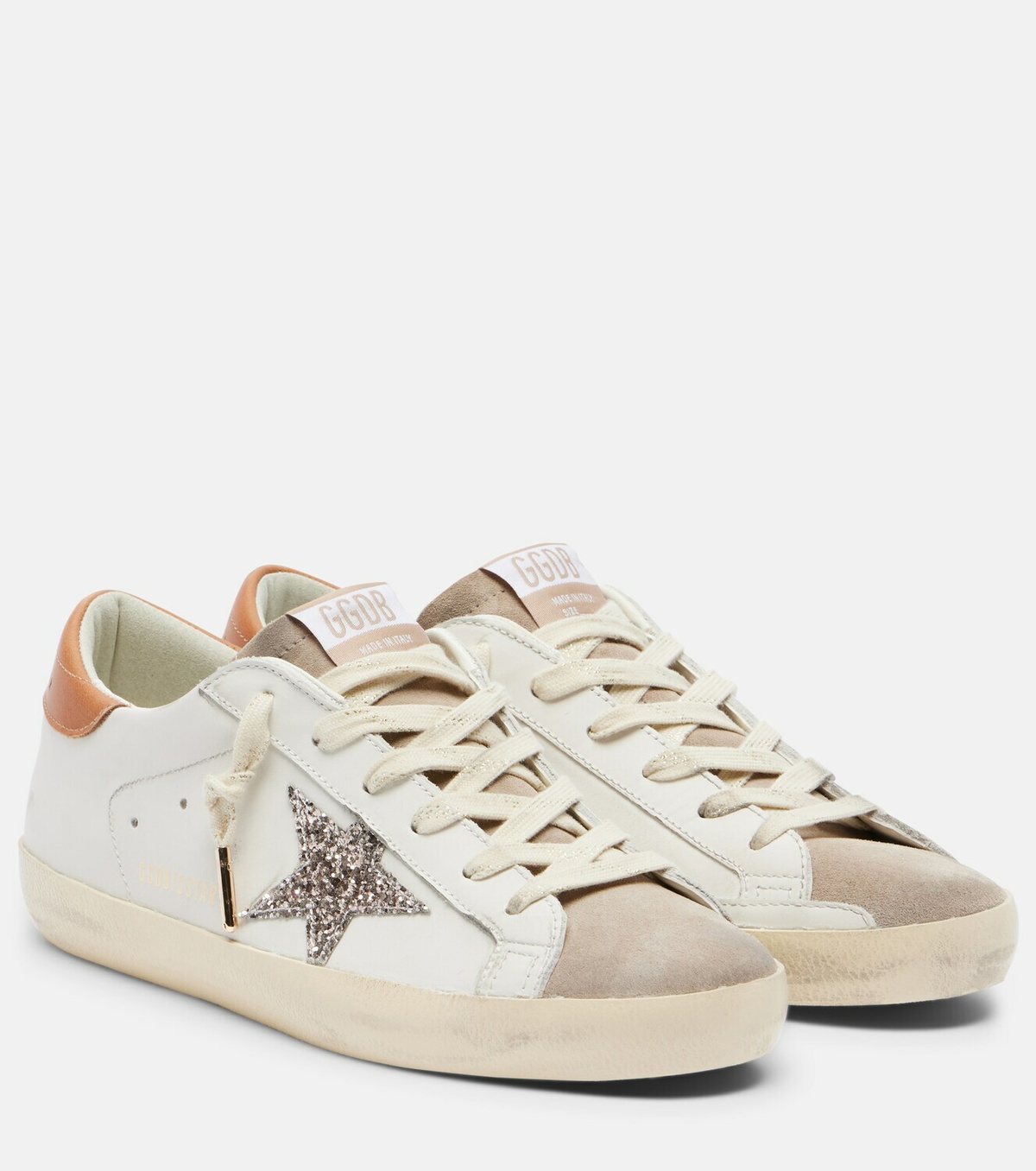Golden Goose Super-Star glitter leather sneakers